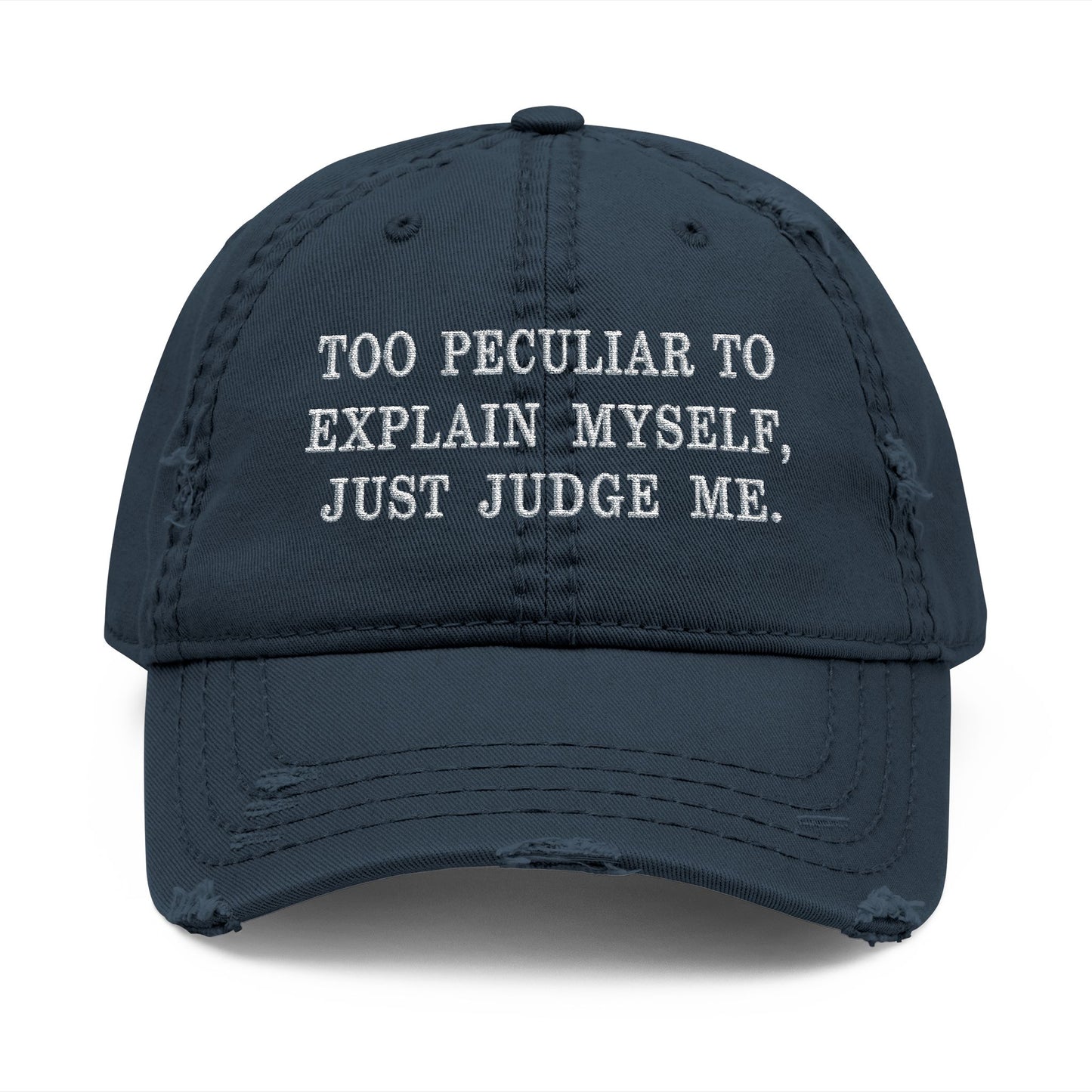 Distressed Dad Hat (Embroidery)