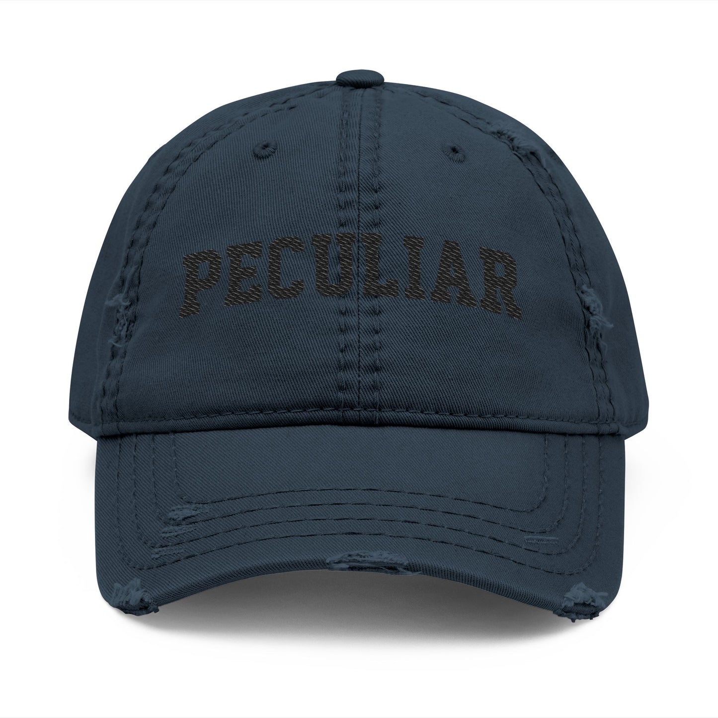 Peculiar Distressed Dad Hat, Vintage Style Cap, Casual Everyday Wear, Perfect Gift for Dads, Trendy Fashion Accessory, Unique [...]