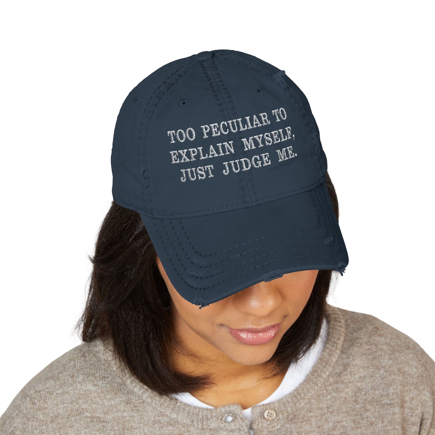 Distressed Dad Hat (Embroidery)